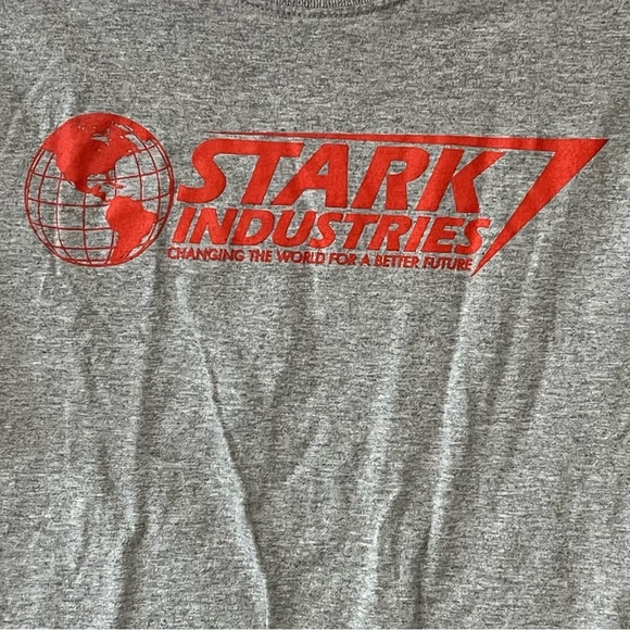 Men’s Marvel Stark Industries Gray T-Shirt. Size Small. - Picture 8 of 9